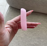 Acrylic Statement Bangle Bracelet light pink