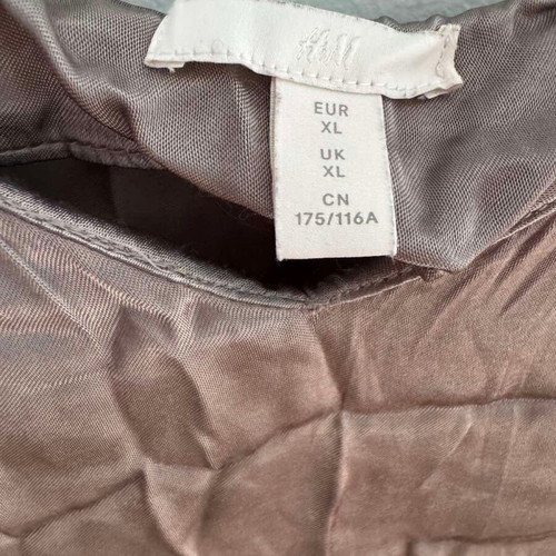 H&M silver satin dress, unworn