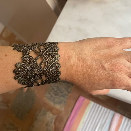 Handmade bracelet new with crochet knit