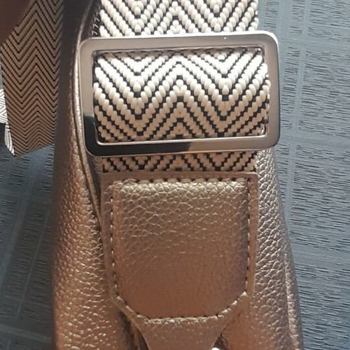 Women's crossbody bag silver, new, spacious and comfortable