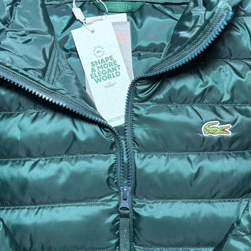 Lacoste Puffer Jacket green brand new with hood