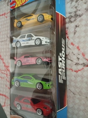 Hot Wheels Fast and Furious σετ 5 προσαρμοσμένων αυτοκινήτων