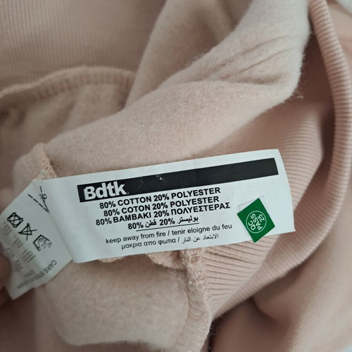 BDTK Hoodie New Size M Light Pink Nude