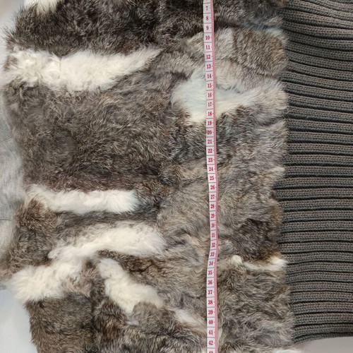 On Line women's cardigan with faux fur like new, grey and brown