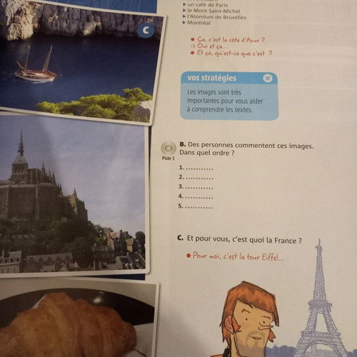 Nouveau Rond-Point 1 language books used, with 2 CDs and workbook