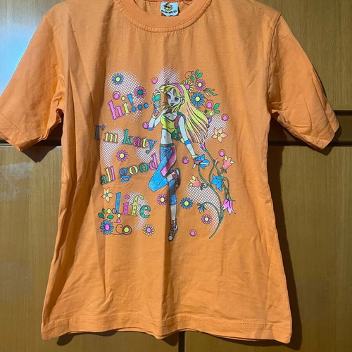 SunnyKids kids T-shirt 10 years like new, orange with print
