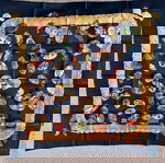  Authentic Hermes Paris Blue Silk Scarf Couvee d’Hermes 1994 Caty Latham