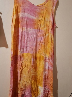 Dress salmon pink new, size L
