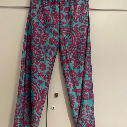 Set pantelona with kimono like new in purple and blue
