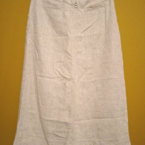 Laura Ashley long skirt 100% linen new beige