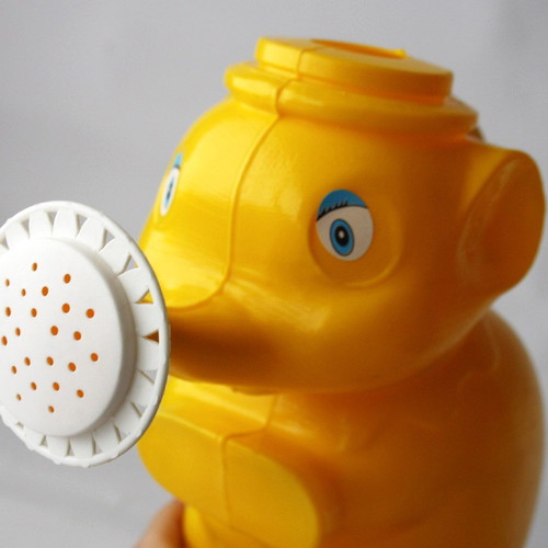Plastic children's elephant watering can 21cm vintage 80's new