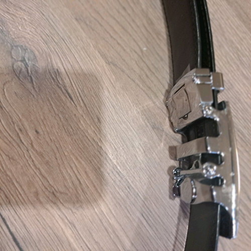 PHILIPSONS men's leather belt with automatic buckle like new, black