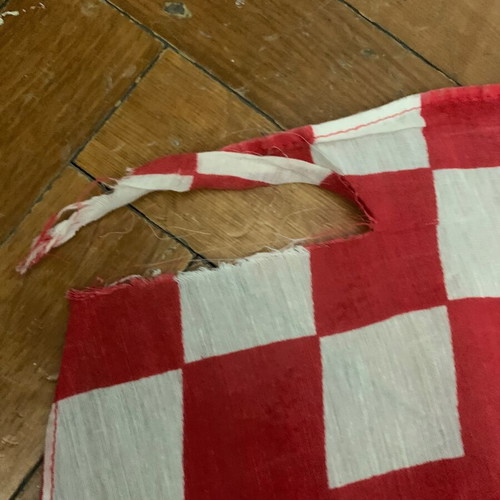 Olympiakos flag used, championship 1995, fabric 1.40x0.98 m