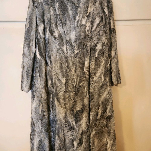 Vintage Astrakhan Fur Kastoria Reversible Large Like New