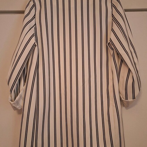 Women's striped blazer jacket like new, size S, white-black