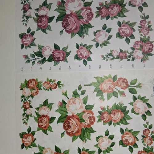 Decoupage craft designs, set