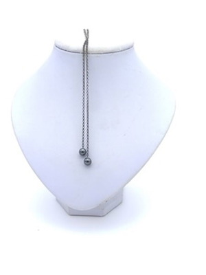 Silver Waist Necklace with Pearls New