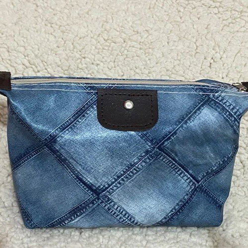 Wallet like new, blue denim color