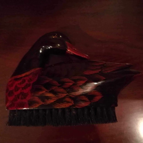 Clothing brush old from China in duck shape