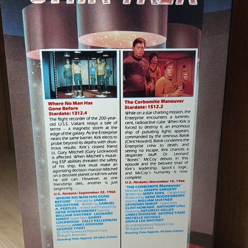 Star Trek VHS tape, 2 classic episodes