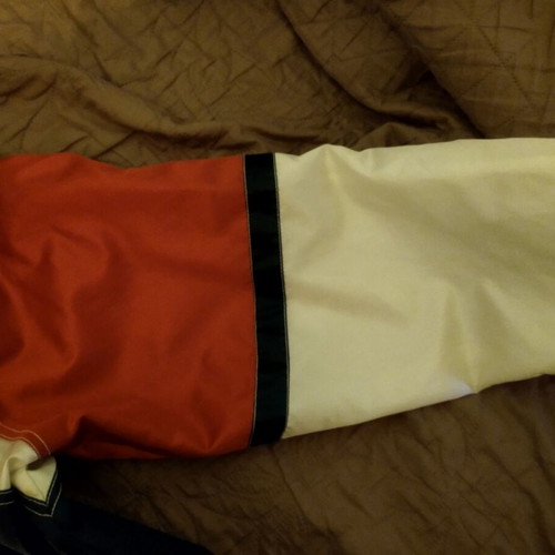 Earthbound jacket windbreaker waterproof like new, blue and red, size XL
