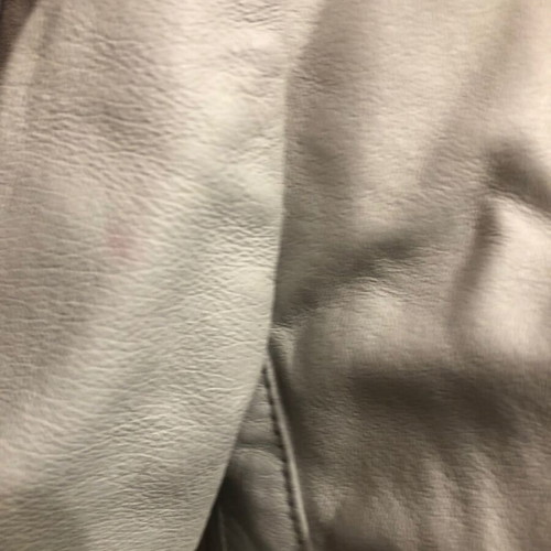 Biston leather jacket white used, needs repainting, size M