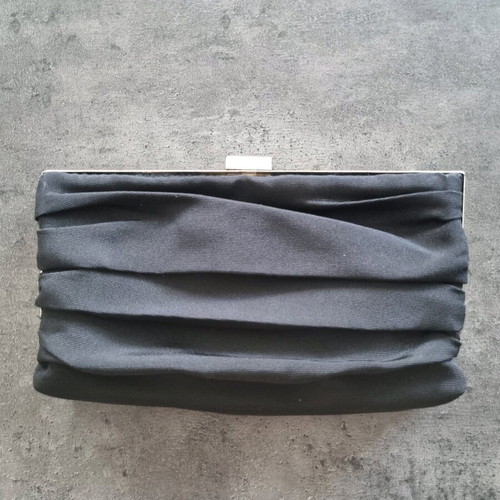 Achilleas Accessories clutch bag like new, black and silver