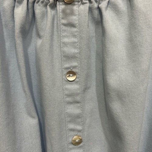 Light blue maxi dress plus size, linen cotton viscose blend