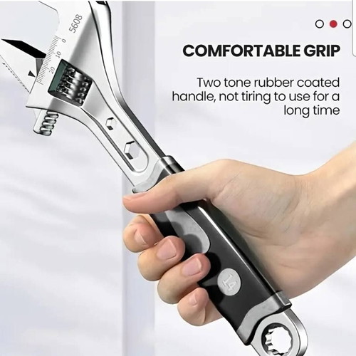 Adjustable multifunctional double-jaw wrench new, French type