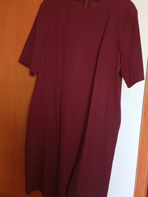 Dress with cape like new, dark burgundy midi