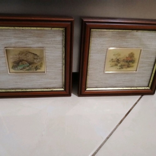 Two frames 18x16 with unique technique like new