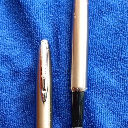 Sheaffer vintage fountain pen new with metal body and conical nib