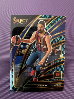 2025-26 Panini Select EuroLeague Juan Carlos Navarro Dragon Scale Courtside card, perfect condition