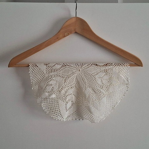 Handmade boho crochet doilies set of 4, diameter 34 cm