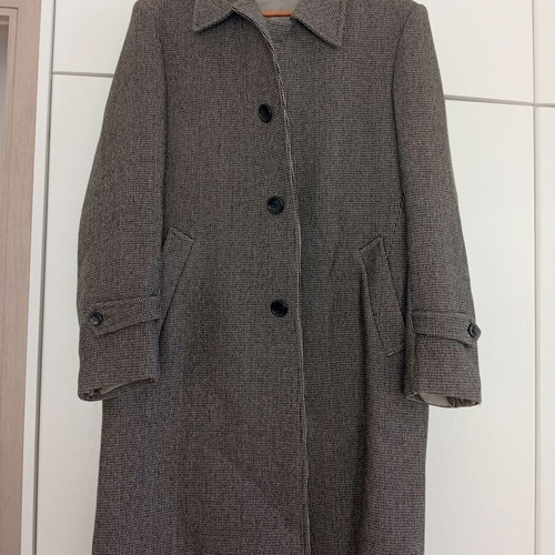 Wool coat gray like new, size L
