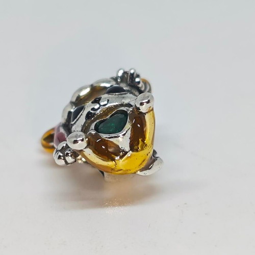 Christmas Charm Reindeer with Green Heart like new