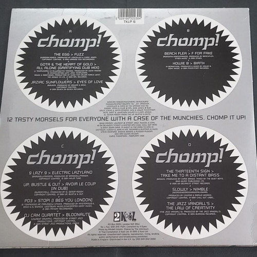 Chomp! 2xLP μεταχειρισμένο, ηλεκτρονική μουσική, compilation 2KOOL