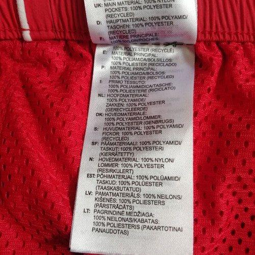 Adidas women's retro sports shorts size S like new, red
