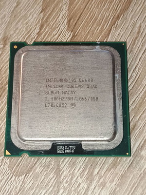 Core 2 Quad 2.4GHz processor used, Socket 775