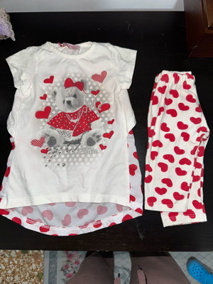 Baby summer set 9 months with bow on back, like new