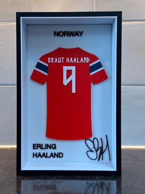 3D принтирана декоративна рамка Haaland Norway по поръчка