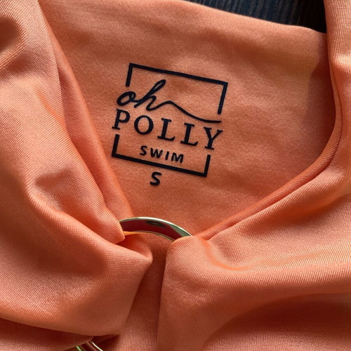 Oh POLLY women's swimsuit like new, orange, size small