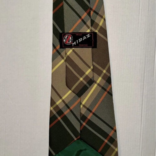 Set of 3 vintage ties with plaid and geometric patterns like new