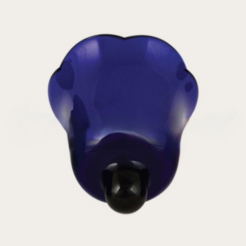 Bohemian Blue Crystal Candle Holders Set of 4 New