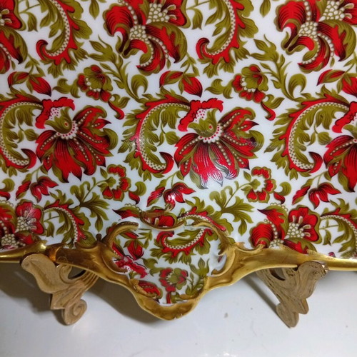Vintage Alka Kunst (Kaiser) decorative plate with floral design 1958-1960