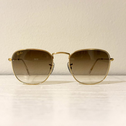 Ray-Ban Frank RB3857 sunglasses like new, Legend Gold frame with green G-15 lenses