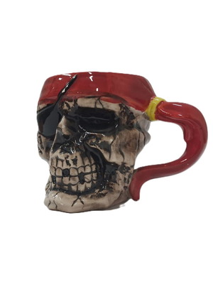 Βίντατζ κεραμική κούπα Skull Mug, σαν καινούργια, πειρατική
