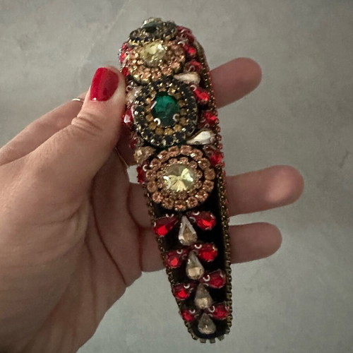 Hairband with rhinestones new, colorful