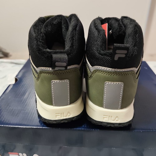 Fila FW8185 children's casual shoes, black and green, size 33
