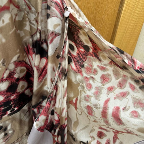 Gabriella Rocha Silk Blouse 100% One Shoulder, Long Sleeve, Like New